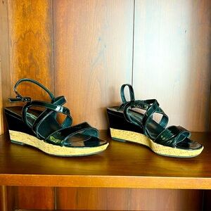 Paul Green Candice Platform Patent Leather Sandal